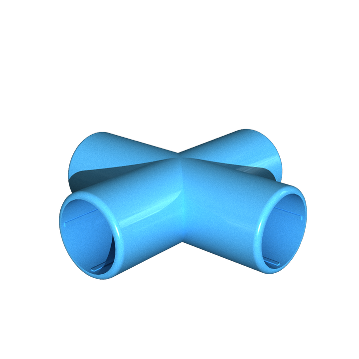 Blue cross connector