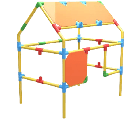 Example Tubelox build: house