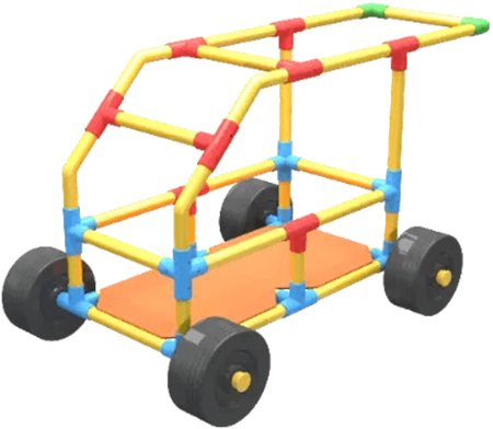 Example Tubelox build: push car