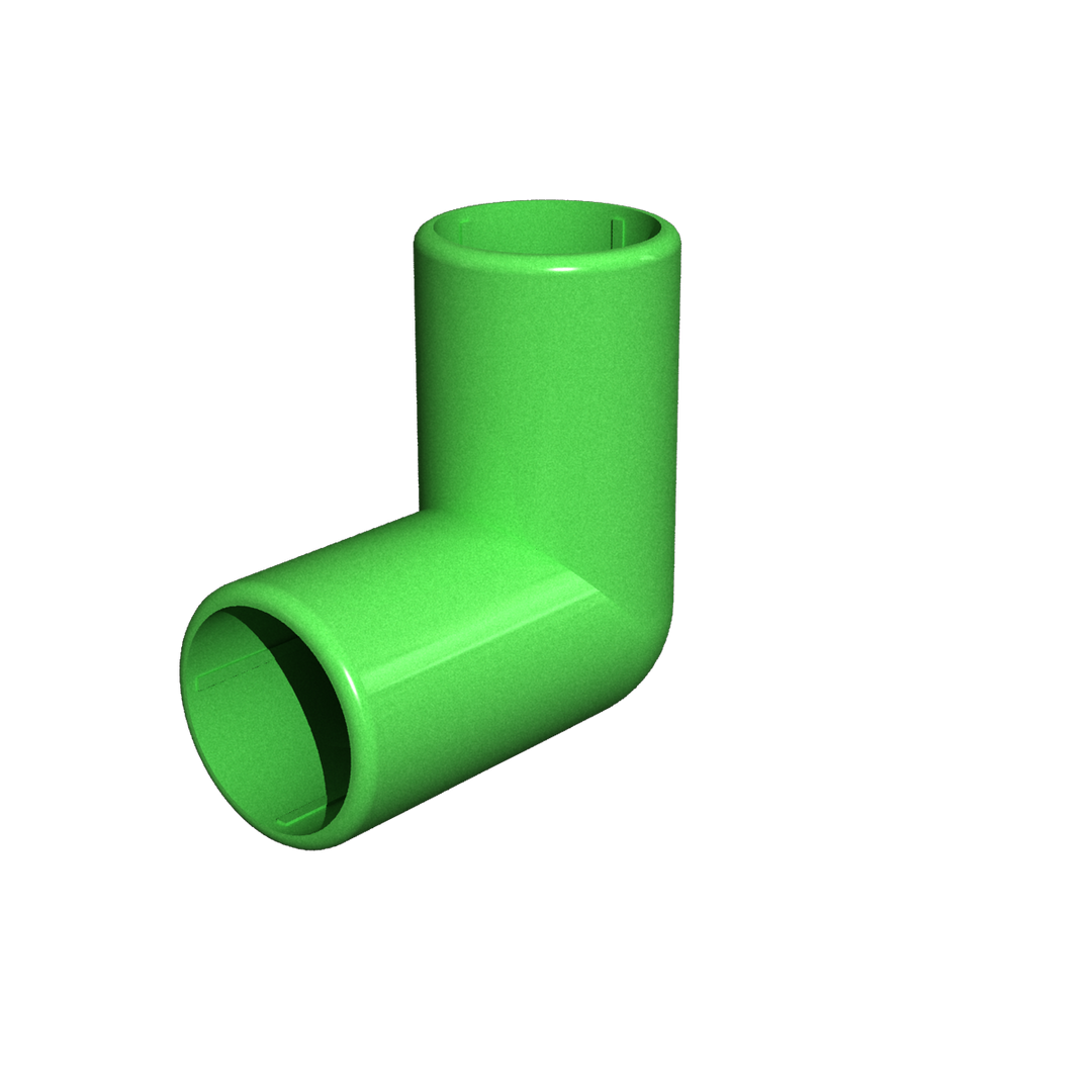 green elbow connector