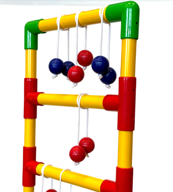 ladder balls on tubelox stand