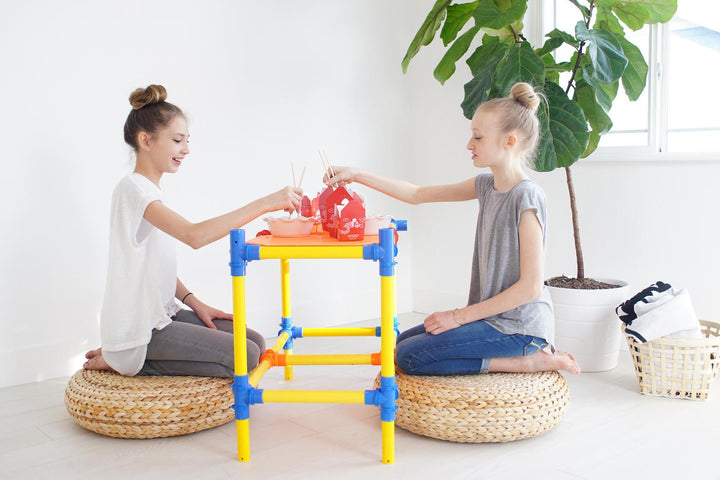 table build with food